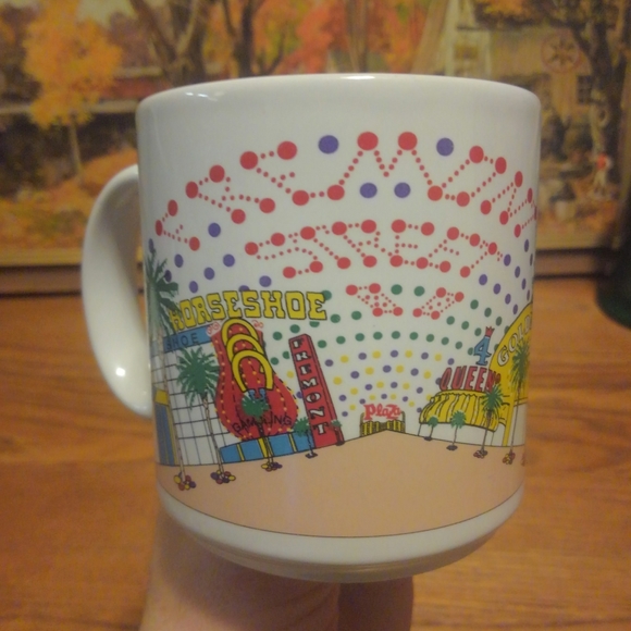 Fremont Street ☕ Plaza Downtown Las Vegas Nevada Coffee Mug 🔥 Awesome Detail 💎 - Picture 1 of 12